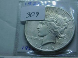 1926S PEACE DOLLAR AU