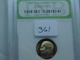 1983S ROOSEVELT DIME IN INB PR70 HOLDER