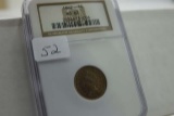 1862 INDIAN HEAD CENT NGC MS62