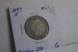 1897S BARBER QUARTER G