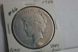 1928 PEACE DOLLAR VF CLEANED