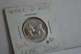 2004 WISCONSIN STATE QUARTER LOW LEAF CH. BU RARE