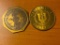 Pair of Indiana Hoosier Schedule Tokens, 1975 Football and 1975 Basketball Champions Token