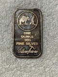 One Ounce .999 Fine Silver bar