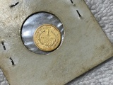 1853 1 dollar US gold coin