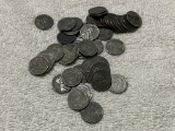 Partial roll of 1943 Wheat Cents