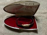 14K Gold Filled Elgin Men's wristwatch, 17 jewels, in original Elgin Box, watch is working