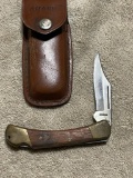 Knife with belt pouch, no matching, pouch has damage, see pics