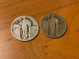 1925 and 1928 Standing Liberty Quarters