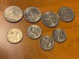 4- Bicentennial Half Dollars and 4- Bicentennial Quarters