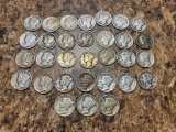 COLLECTION STARTER, 31 Mercury Dimes, some early, no duplicate dates