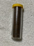 Cent tube with assorted Wheats and one Canadian