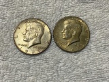 1967 and 1969 40% Silver Kennedy Half Dollars