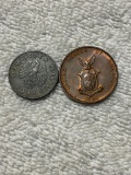 Pair of World War 2 Era Coins, Philippines and Germany