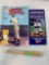 Mickey Mantle comic book, miniature pen bat, Mantle restaurant brochure