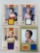 Golden Age Movie Stars: Grace Kelly, Lana Turner, Eva Gabor, Ava Gardner, factory fabric card