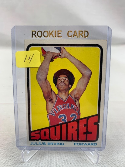 Julius Erving 1972-1973 Topps Rookie