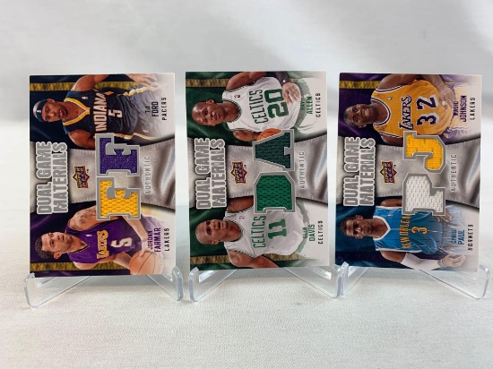 Dual Game Jersey cards, Magic, Ray Allen, Chris Paul, ETC