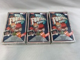 (3) 1991 upper Deck football wax boxes