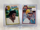 1979 Topps football rookies - James lofton and Earl Campbell