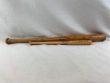 Mickey Mantle full-size Louisville Slugger Leager bat & a Louisville Slugger smaller bat