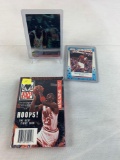 Michael Jordan 1989 All-Star Fleer, Upper Deck Hologram, Hoops Magazine