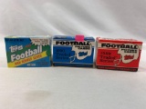Topps football traded & high # sets, 1989 & 1990 traded, 1992 is a high # set, all are factory