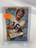 Frank Gifford 1952 Bowman baseball card (Rookie)