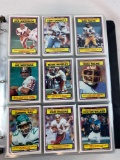 1983 Topps football set in a binder