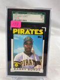 Barry  Bonds 1986 Topps traded Rookie, SGC graded MT