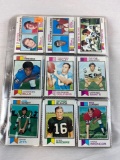 1973 Topps football lot of 243 cards, no duplicates