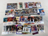 42 signed basketball factory cards, many stars and Rookies