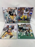 Pittsburg Steeler signed 8X10 lot: LC Greenwood, Robin Cole, Dwight White, Heywood