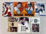 Hall-of-fame and star factory Jersey lot: 7 cards w/Yaz, Doc, Perez, Carter