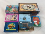 Mickey Mouse, Flintstones, Beauty & the Beast, Fern Gully, Peanuts, plus 2 card sets