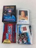 Star Trek collection w/6 signature cards & 5 Costume cards, 2 small sealed sets