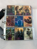 Marvel Spybox Masters Series, many Marvel heroes, inserts, in a binder