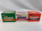 1985, '86,'87 Fleer baseball factory sets