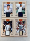 Golden Age baseball relics w/Fisk, Gil Hodges, Dale Murphy, Bill Freehan, factory cards
