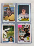 Baseball Rookie card lot w/Dave Winfield, Eddie Murray, Wade Boggs, Fernand Valenzuela