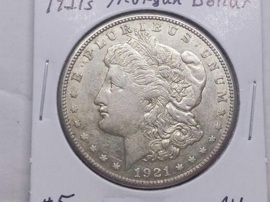 1921S MORGAN DOLLAR AU