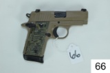 Sig Sauer    Mod P238    Scorpion    Cal .380 ACP    FDE Finish    Siglite Night Sights    SN: 27B25