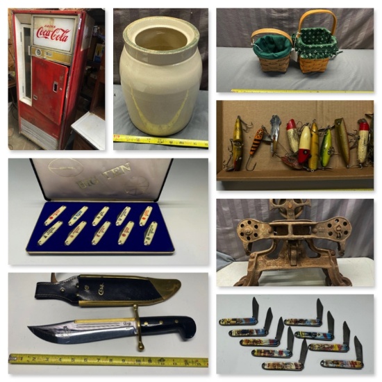 Coins, Antiques, Knives and more