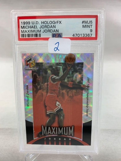 1999 Upper Deck Holografix Michael Jordan- Maximum Jordan PSA 9