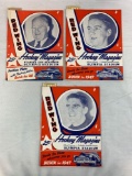 (3) 1948 Stanley cup playoffs Red wings programs with ticket stubs
