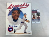 Ernie Banks Autographed 1990 Legends magazine (JSA Authenticated)