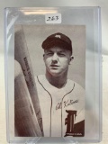 1962 Exhibit “Stat Back” Al Kaline