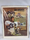 Jim Brown “Career Poster”  (27”x33”) Signed by Artist