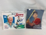 (2) Cleveland Indians Autographs – Herb Score & Max Alvis 8x10's