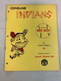 1965 Cleveland Indians vs. Boston Red Sox Program